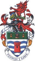 Click for larger image. Conwy Wales coat of arms 