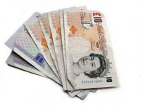 Image of british ten and twenty poud notes, representing Cash Control.