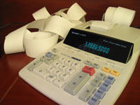 Calculator for bookkeeping and vat returns.