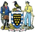 Click for larger image. Cornwall  England coat of arms 