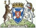 Click for larger image. Dumfriesshire Scotland coat of arms 