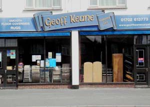Geoff Keane Carpets Showroom Southend,Essex.