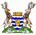 Click for larger image. Hertfordshire England coat of arms 