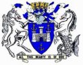 Click for larger image. Isle of Wight England coat of arms 