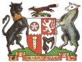Click for larger image. Leicestershire England coat of arms 