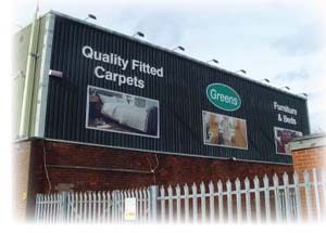 Greens Carpets Showroom Wigan, Manchester.