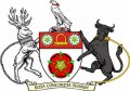 Click for larger image. Northamptonshire England coat of arms 
