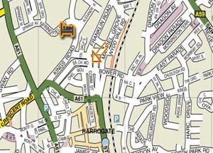 H Morgan Ltd location map Harrogate,North Yorkshire.