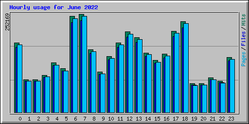 Hourly usage for June 2022