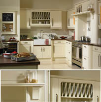 Venice High Gloss Cream kitchen doors and drawers.