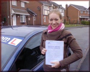 A happy customer - passed driving theory test and practical driving test. Now for the Pass Plus Course.