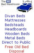 M6 Bed Warehouse supply divan beds, leather beds, metal and brass beds, bunk beds and mattresses to towns in Cheshire and Staffordshire.