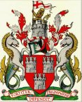Click for larger image. Tyne and Wear England coat of arms 